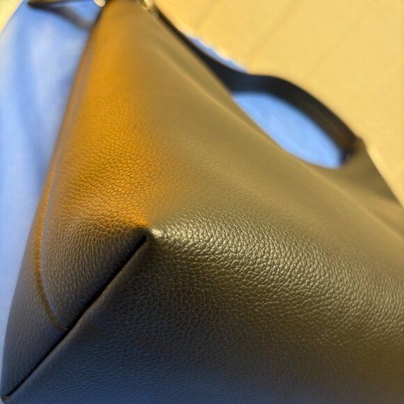 Baggu Recycled Leather Shoulder Bag - Black - Picture 4 of 9